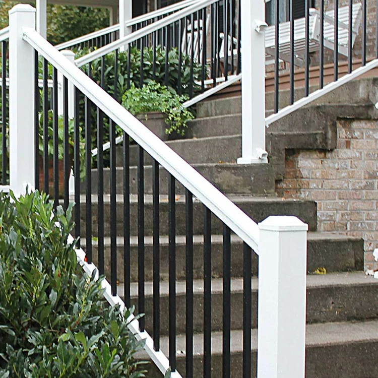Color Guard Lincoln Aluminum White/Black Adjustable Stair Rail Kit - 36" 3 Color Guard Lincoln Aluminum White/Black Adjustable Stair Rail Kit - 36"
