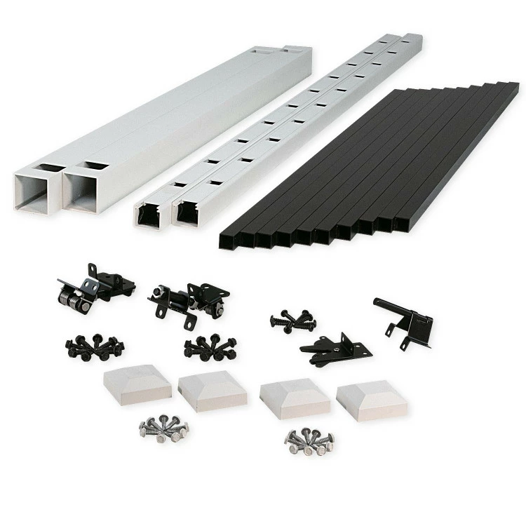 Color Guard Lincoln Aluminum White/Black Gate Kit - 36" 3 Color Guard Lincoln Aluminum White/Black Gate Kit - 36"