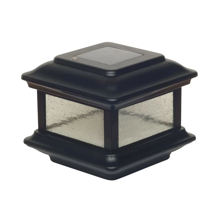 Classy Caps Colonial Solar Post Cap - Black - 4x4 3 Classy Caps Colonial Solar Post Cap - Black - 4x4