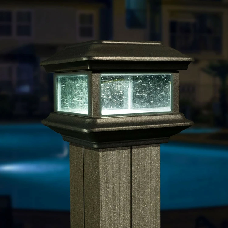 Classy Caps Colonial Solar Post Cap - Black - 4x4 4 Classy Caps Colonial Solar Post Cap - Black - 4x4 - Image 2