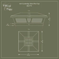 Classy Caps Cambridge Solar Post Cap 9 Classy Caps Cambridge Solar Post Cap -DIY HOME CENTER Shop CLSCS main 40