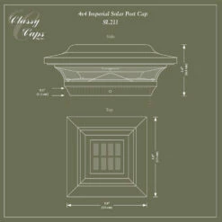 Classy Caps Imperial Solar Post Cap 18 Classy Caps Imperial Solar Post Cap -DIY HOME CENTER Shop CLSIMP main 80