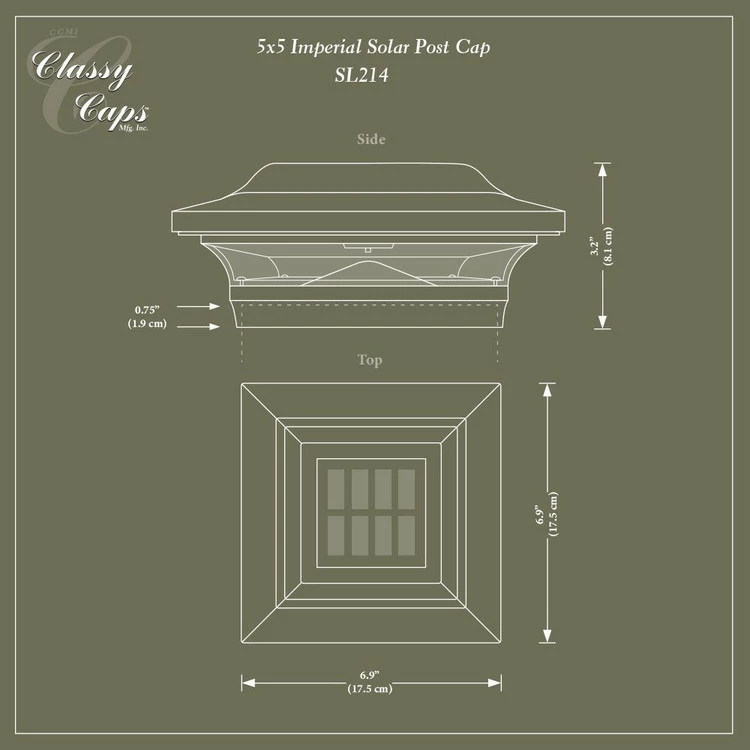 Classy Caps Imperial Solar Post Cap 11 Classy Caps Imperial Solar Post Cap - Image 9