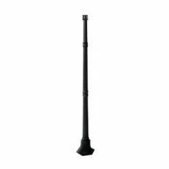 Classy Caps Aluminum Lamp Post Base - Black