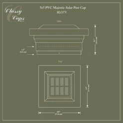 Classy Caps PVC Majestic Solar Post Cap -DIY HOME CENTER Shop CLSPVMS main 40