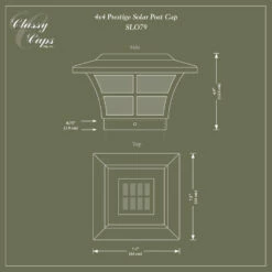 Classy Caps Prestige Solar Post Cap 13 Classy Caps Prestige Solar Post Cap -DIY HOME CENTER Shop CLSPVPS main 50