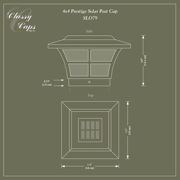 Classy Caps Prestige Solar Post Cap 7 Classy Caps Prestige Solar Post Cap - Image 5