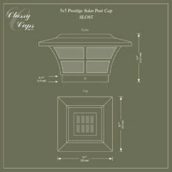 Classy Caps Prestige Solar Post Cap 14 Classy Caps Prestige Solar Post Cap -DIY HOME CENTER Shop CLSPVPS main 60