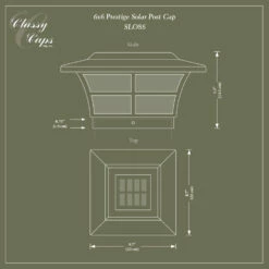 Classy Caps Prestige Solar Post Cap 15 Classy Caps Prestige Solar Post Cap -DIY HOME CENTER Shop CLSPVPS main 70