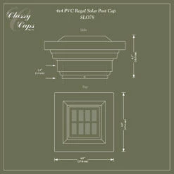 Classy Caps PVC Regal Solar Post Cap 11 Classy Caps PVC Regal Solar Post Cap -DIY HOME CENTER Shop CLSPVRS main 50