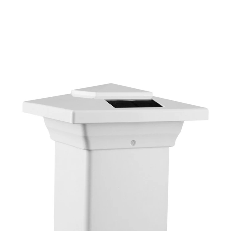 Classy Caps Windsor Solar Post Cap - White - 4 X 4 4 Classy Caps Windsor Solar Post Cap - White - 4 X 4 - Image 2