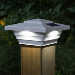 Classy Caps Windsor Solar Post Cap - White - 4 X 4 9 Classy Caps Windsor Solar Post Cap - White - 4 X 4 -DIY HOME CENTER Shop CLSWINS main 30