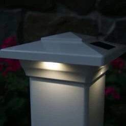 Classy Caps Windsor Solar Post Cap - White - 4 X 4 10 Classy Caps Windsor Solar Post Cap - White - 4 X 4 -DIY HOME CENTER Shop CLSWINS main 40