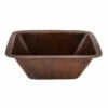 Premier Copper Products Rectangle Copper Prep Sink With 3.5" Drain 1 Premier Copper Products Rectangle Copper Prep Sink With 3.5" Drain -DIY HOME CENTER Shop COPBRECDB3 main 10