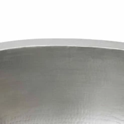 Premier Copper Products 19" Oval Under Counter Copper Bathroom Sink - Electroless Nickel -DIY HOME CENTER Shop COPLO19FEN main 30