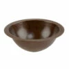 Premier Copper Products Small Round Under Counter Hammered Copper Sink - 12"x12"x5" 2 Premier Copper Products Small Round Under Counter Hammered Copper Sink - 12"x12"x5" -DIY HOME CENTER Shop COPLR12FDB main 10