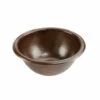 Premier Copper Products Small Round Self Rimming Hammered Copper Sink - 14"x14"x6" -DIY HOME CENTER Shop COPLR14RDB main 10