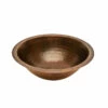 Premier Copper Products Round Under Counter Hammered Copper Sink 1 Premier Copper Products Round Under Counter Hammered Copper Sink -DIY HOME CENTER Shop COPLR17FDB main 10