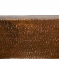 Premier Copper Products 15" Square Under Counter Hammered Copper Bathroom Sink -DIY HOME CENTER Shop COPLSQ15DB SinkOnly 40
