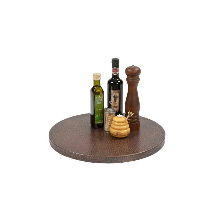 Premier Copper Products Hand Hammered Copper Lazy Susan 3 Premier Copper Products Hand Hammered Copper Lazy Susan