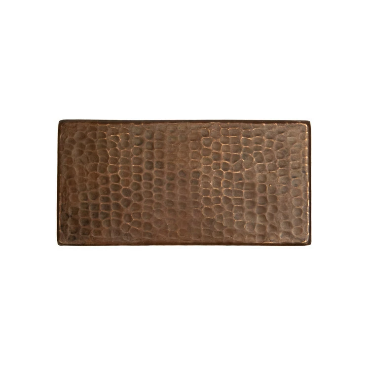 Premier Copper Products Hammered Copper Tile 3" X 6" 3 Premier Copper Products Hammered Copper Tile 3" X 6"