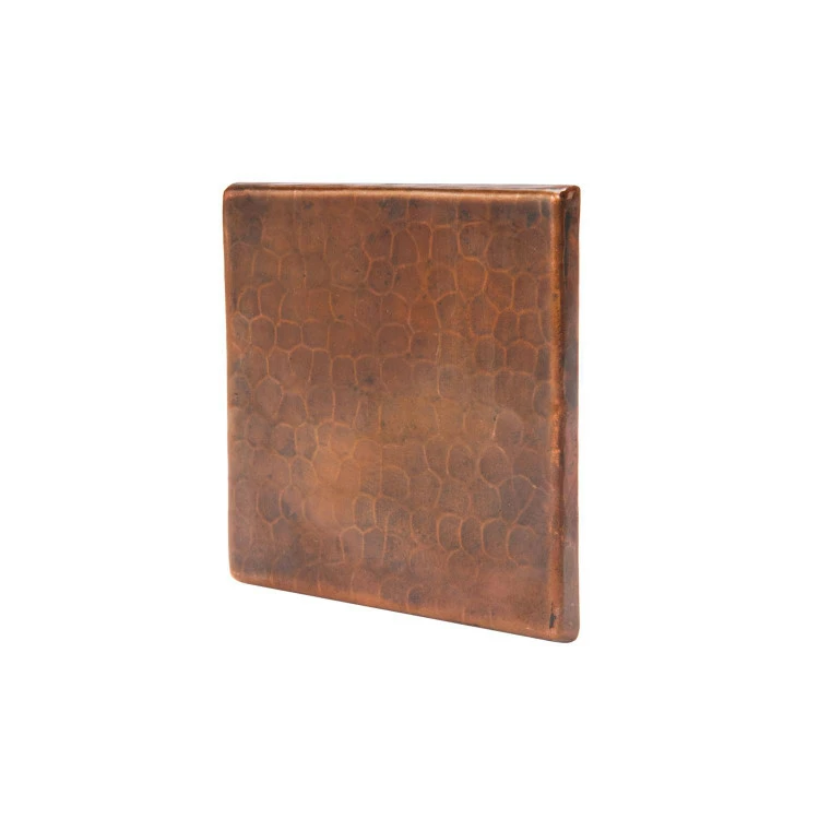 Premier Copper Products Hammered Copper Tile 4" X 4" 4 Premier Copper Products Hammered Copper Tile 4" X 4" - Image 2