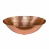 Premier Copper Products 17" Oval Wired Rim Vessel Hammered Copper Sink In Polished Copper 1 Premier Copper Products 17" Oval Wired Rim Vessel Hammered Copper Sink In Polished Copper -DIY HOME CENTER Shop COPVO17WPC SinkOnly 20