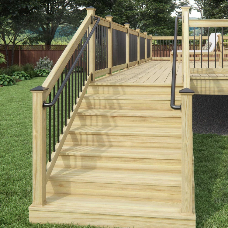 Deckorators ADA Handrail Offset 90 Degree Post Return - 3" 4 Deckorators ADA Handrail Offset 90 Degree Post Return - 3" - Image 2