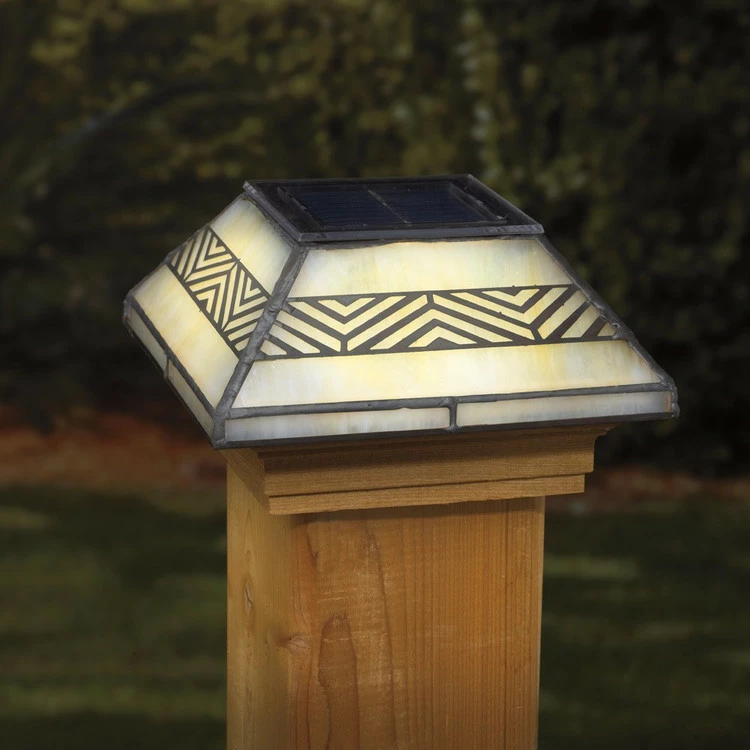 Deckorators Chevron Filigreed Solar Post Cap - 4x4 4 Deckorators Chevron Filigreed Solar Post Cap - 4x4 - Image 2