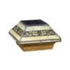 Deckorators Leaf Filigreed Solar Post Cap - 4x4