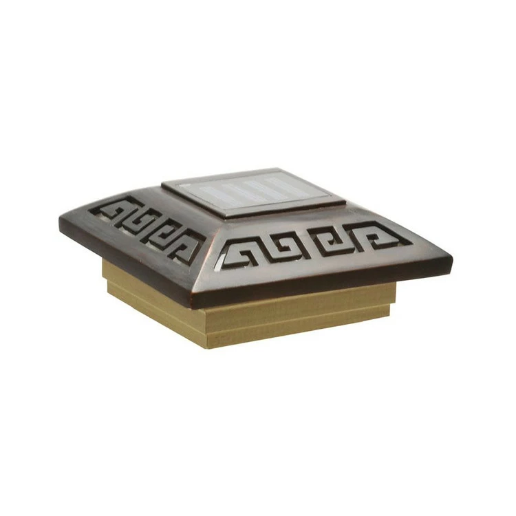 Deckorators Labyrinth Designer Solar Post Cap - 4x4 3 Deckorators Labyrinth Designer Solar Post Cap - 4x4