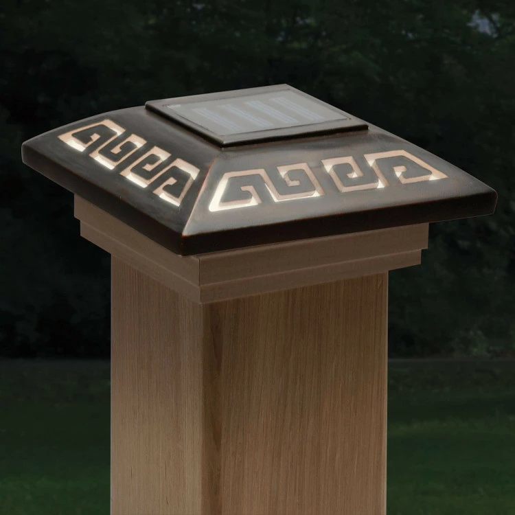 Deckorators Labyrinth Designer Solar Post Cap - 4x4 4 Deckorators Labyrinth Designer Solar Post Cap - 4x4 - Image 2