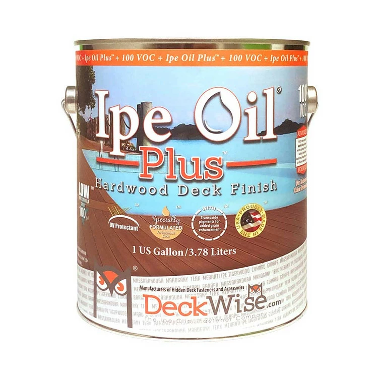 DeckWise Ipe Oil Plus Hardwood Deck Finish - 100 VOC - 1 Gallon 3 DeckWise Ipe Oil Plus Hardwood Deck Finish - 100 VOC - 1 Gallon