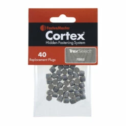 FastenMaster Cortex Replacement Plugs For Trex Decking - 40 Count -DIY HOME CENTER Shop FMRCTXTXPG TrexSelectPebbleGrey 30