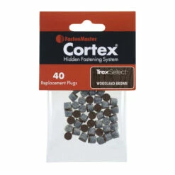 FastenMaster Cortex Replacement Plugs For Trex Decking - 40 Count -DIY HOME CENTER Shop FMRCTXTXPG TrexSelectWoodlandBrown 60