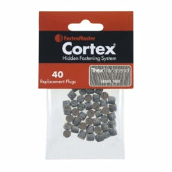 FastenMaster Cortex Replacement Plugs For Trex Decking - 40 Count -DIY HOME CENTER Shop FMRCTXTXPG TrexTranscendGravelPath 70