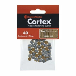 FastenMaster Cortex Replacement Plugs For Trex Decking - 40 Count -DIY HOME CENTER Shop FMRCTXTXPG TrexTranscendHavanaGold 80
