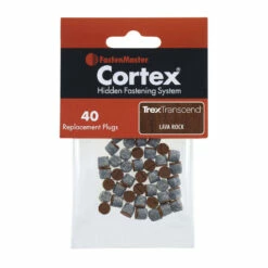 FastenMaster Cortex Replacement Plugs For Trex Decking - 40 Count -DIY HOME CENTER Shop FMRCTXTXPG TrexTranscendLavaRock 110