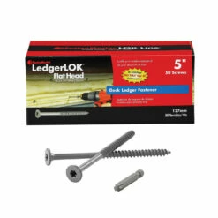 FastenMaster LedgerLOK Flat Head Ledger Board Fastener - 50 Count