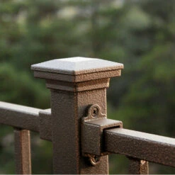 Fortress Flat Pyramid Post Cap 19 Fortress Flat Pyramid Post Cap -DIY HOME CENTER Shop FRTCAPFLP AntiqueBronze 30