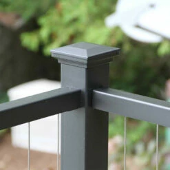 Fortress Flat Pyramid Post Cap 25 Fortress Flat Pyramid Post Cap -DIY HOME CENTER Shop FRTCAPFLP BlackSand 70