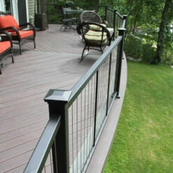 Fortress Flat Pyramid Post Cap 29 Fortress Flat Pyramid Post Cap -DIY HOME CENTER Shop FRTCAPFLP GlossBlack 110