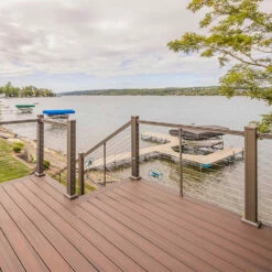 Key-Link Level Post For Horizontal Cable Railing - 3.25" X 38"