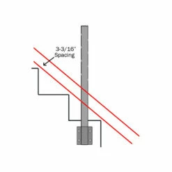 RailFX Intermediate Stair Post - 2-3/8" X 52" 6 RailFX Intermediate Stair Post - 2-3/8" X 52" -DIY HOME CENTER Shop RFXCPIS42 main 20
