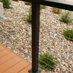 RailFX Surface Mount Post For Horizontal Cable Railing - 2-3/8" X 35" -DIY HOME CENTER Shop RFXCPL36 main 50