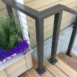 RailFX Surface Mount Post For Horizontal Cable Railing - 2-3/8" X 35" -DIY HOME CENTER Shop RFXCPL36 main 60