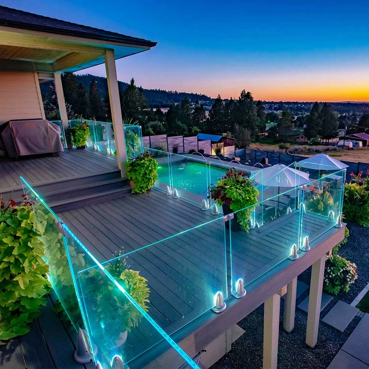 Regal Ideas Crystal Rail White Clear Glass Panel - 3/8" 3 Regal Ideas Crystal Rail White Clear Glass Panel - 3/8"