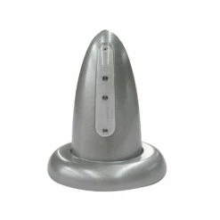 Regal Ideas Crystal Rail Satin Aluminum Glass Mount W/ LED