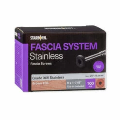 Starborn Industries Fascia System Fascia Screws - 100 Count