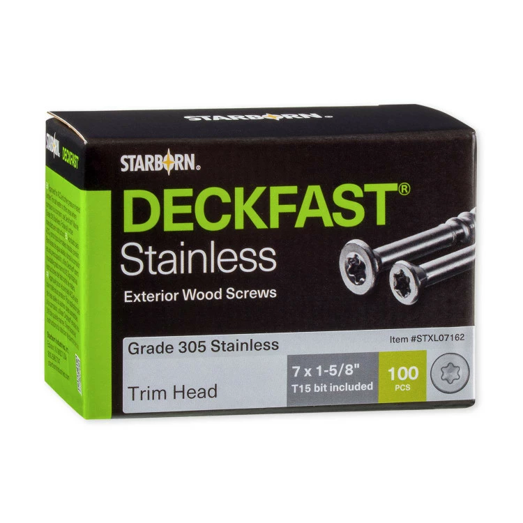 Starborn Industries Deckfast Stainless Steel Trim Head Screws - Blister Pack 3 Starborn Industries Deckfast Stainless Steel Trim Head Screws - Blister Pack